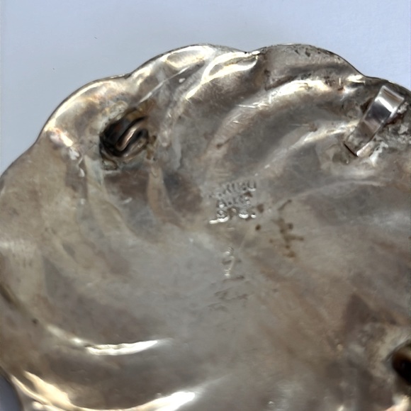 Sterling Silver Mexico Mother of pearl brooch - Picture 5 of 5